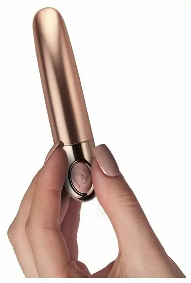 Мини-вибратор Rocks Off Ellipse. Золотой