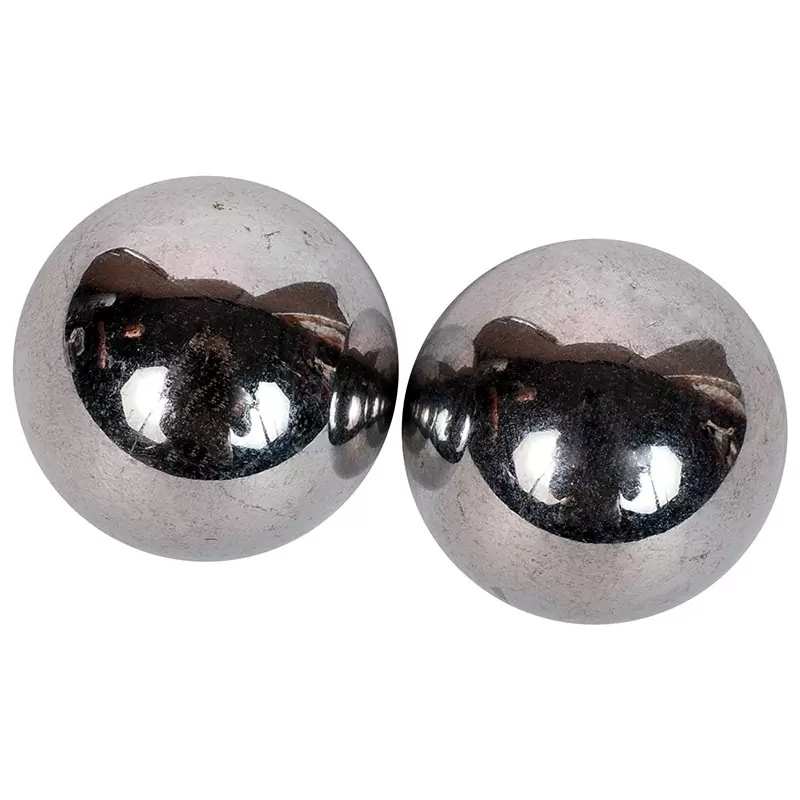 Вагинальные шарики Ben Wa Ball утяжеленные металлические – серебристые
