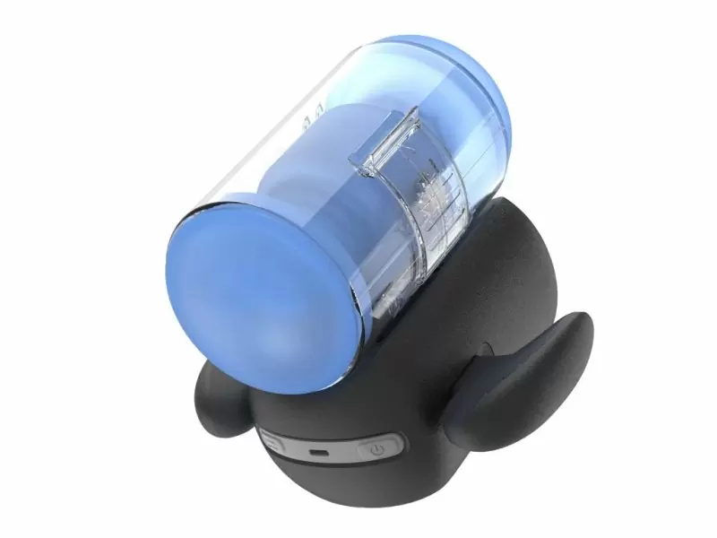 Инновационный робот-мастурбатор Black Knight Vibrating, Heating & Thrusting, Amovibe