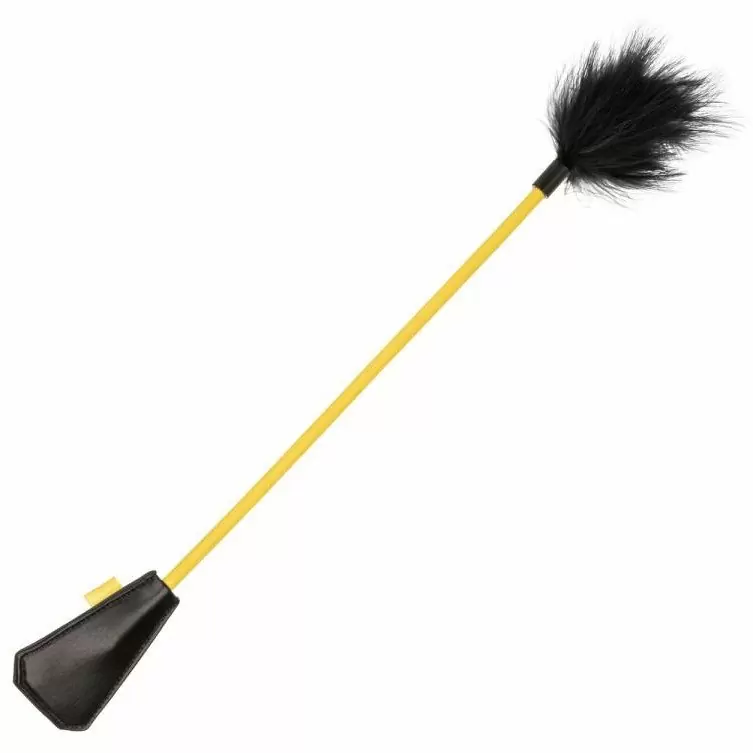 Стек с пером Boundless Feather Crop,  53,25 см, желтый с черным