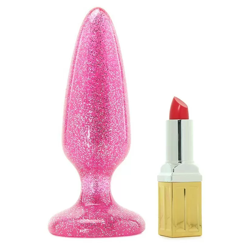 Анальная пробка Starlight Gems - Booty Boppers средняя – розовая
