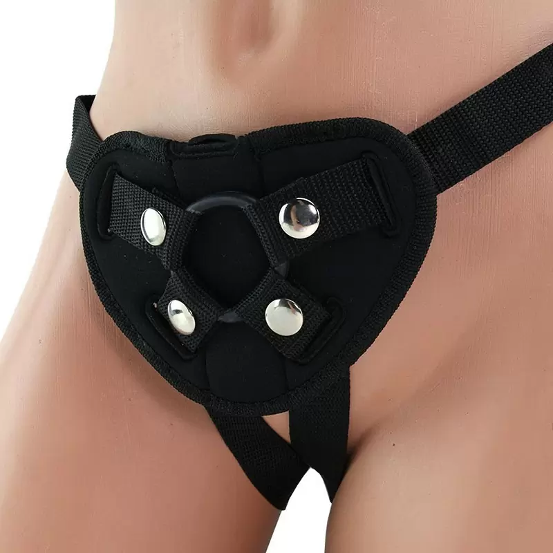 Неопреновые трусики для страпона Neoprene Strap-on Harness – черный