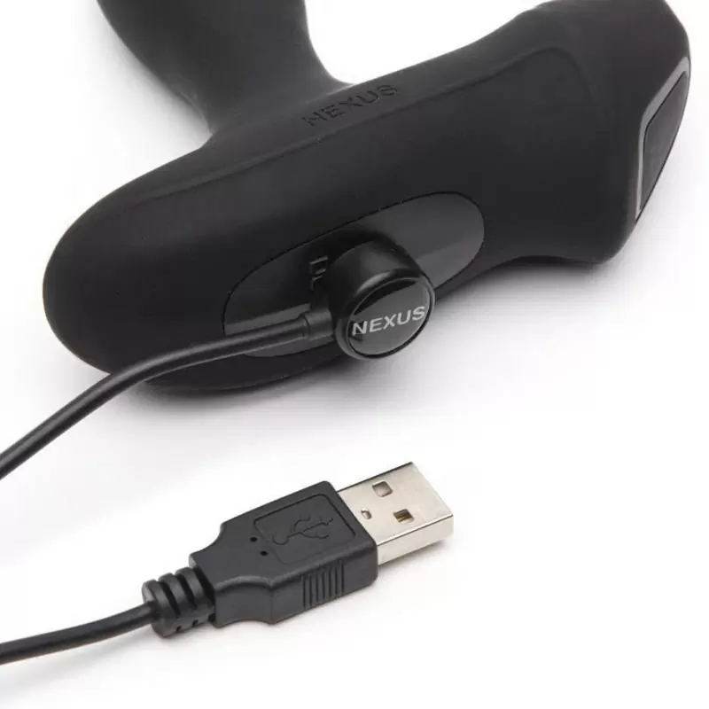 Массажер простаты Nexus Revo Slim с пультом ДУ - черный: 8 режимов работы, 34 комбинации, медицинский силикон