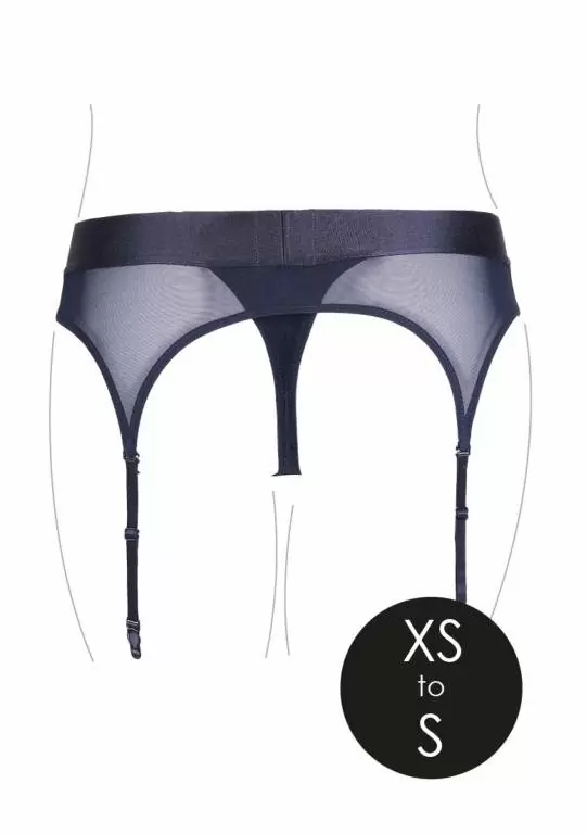 Гартер с трусиками для страпона с вибропулей - XS/S