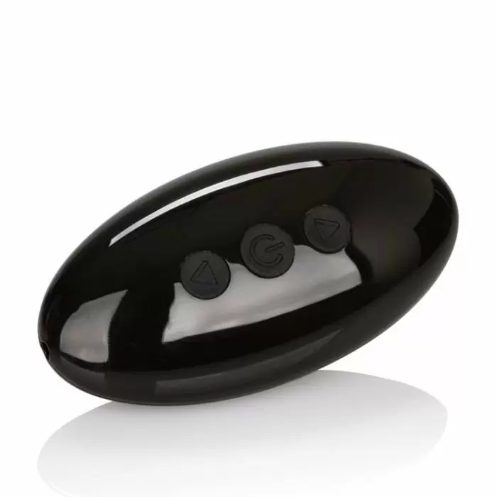 Перезаряжаемая анальная пробка с дистанционным управлением Calexotics 10 Function Remote Anal Climaxer – чёрный