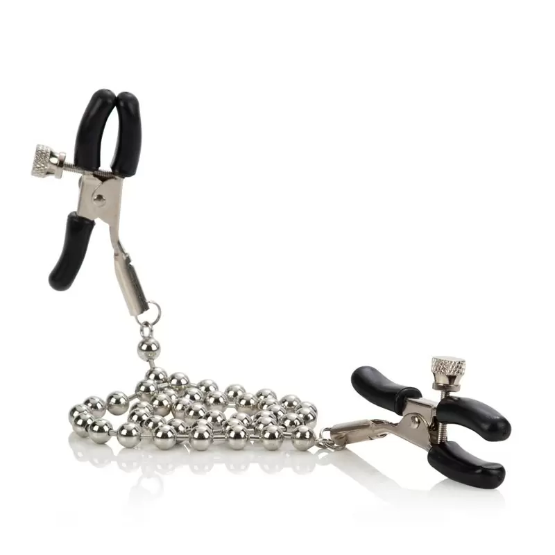 Зажимы на соски Nipple Clamps Silver Beaded