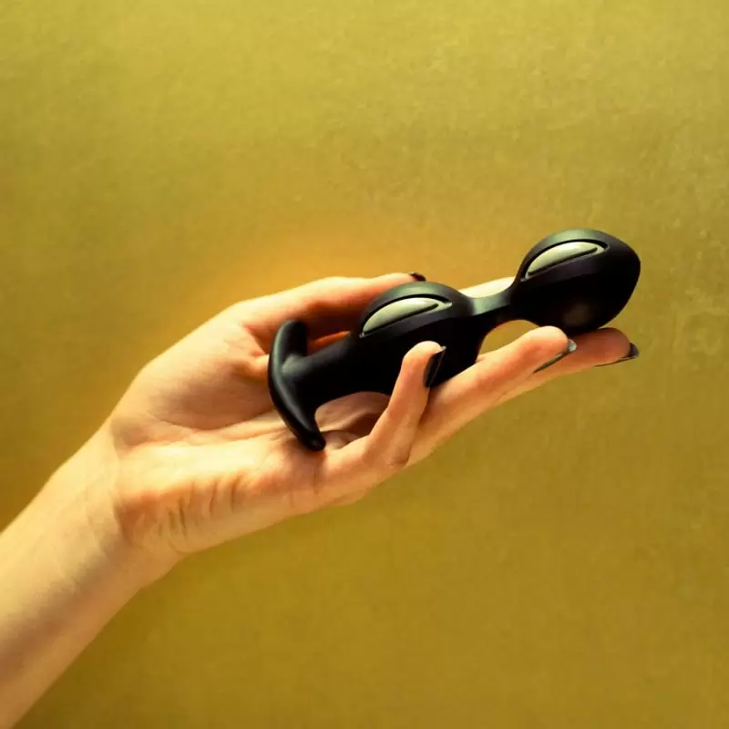 Анальные шарики B Balls со смещенным центром тяжести – черный с серым