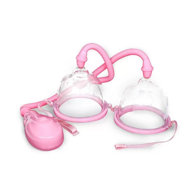 Двойная вакуумная автоматическая помпа для груди Breast Pump – розовый