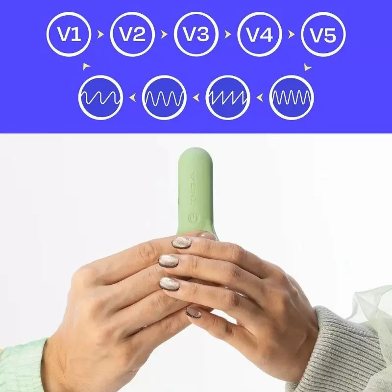 Эрекционное кольцо Tenga paiRING+ с усиленной вибрацией, индиго