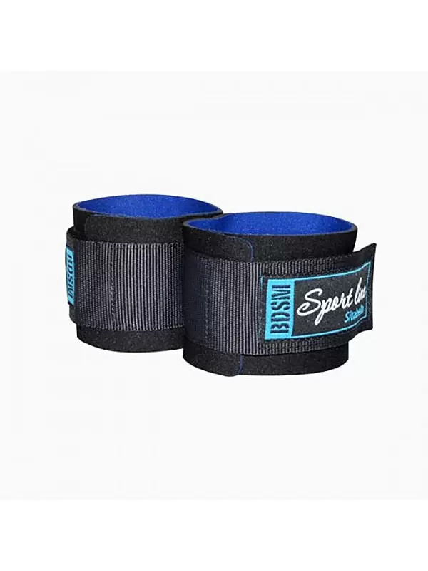 Неопреновые наручники Sitabella с застежками на липучке - черный