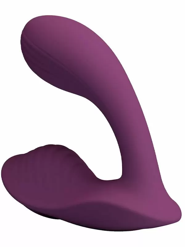 Носимый вибростимулятор-вкладка Baile Franz, два мотора, 10 режимов, силикон