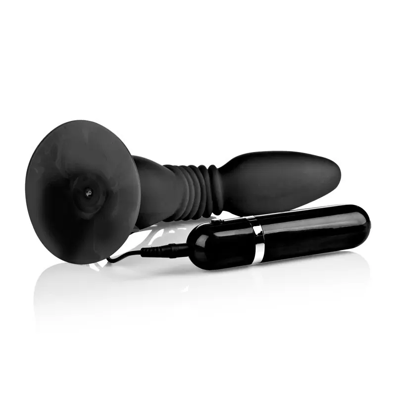 Гибкая анальная пробка с вибрацией COLT Easy Flex Glider – черная