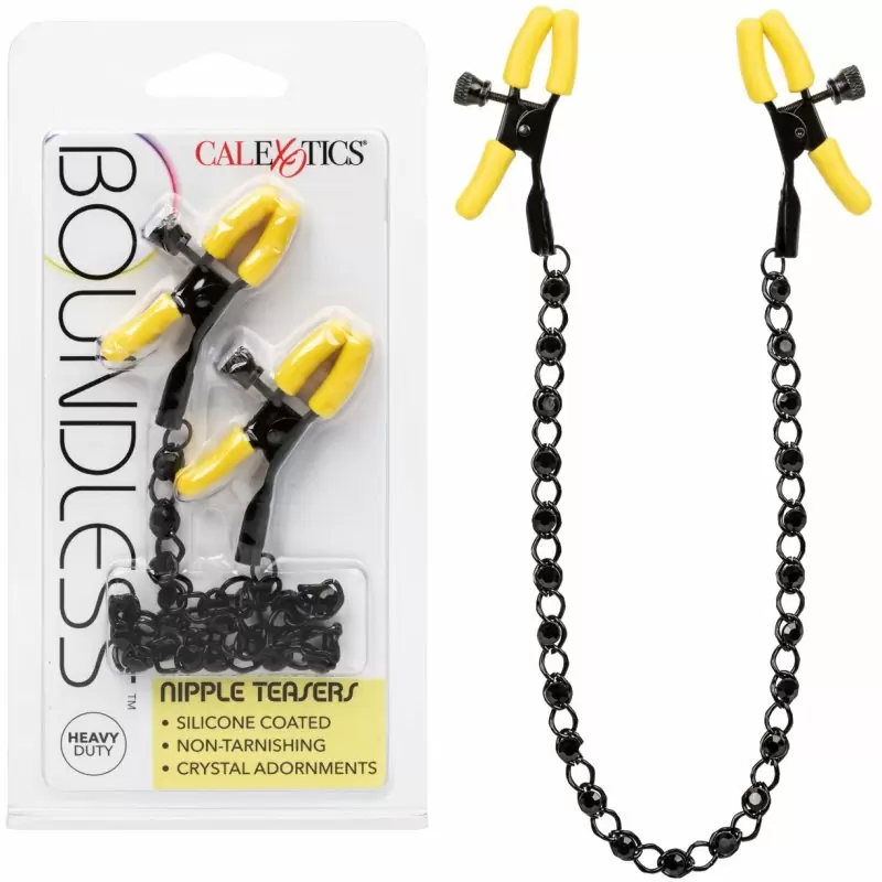 Металлические зажимы для сосков с силиконовыми насадками BOUNDLESS NIPPLE TEASERS