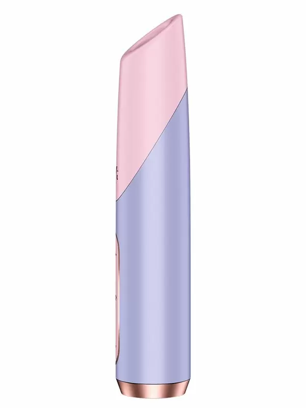 Вакуумный стимулятор клитора Satisfyer BOLD KISS, 12,5 см, 30 см, силикон, голубой с розовым