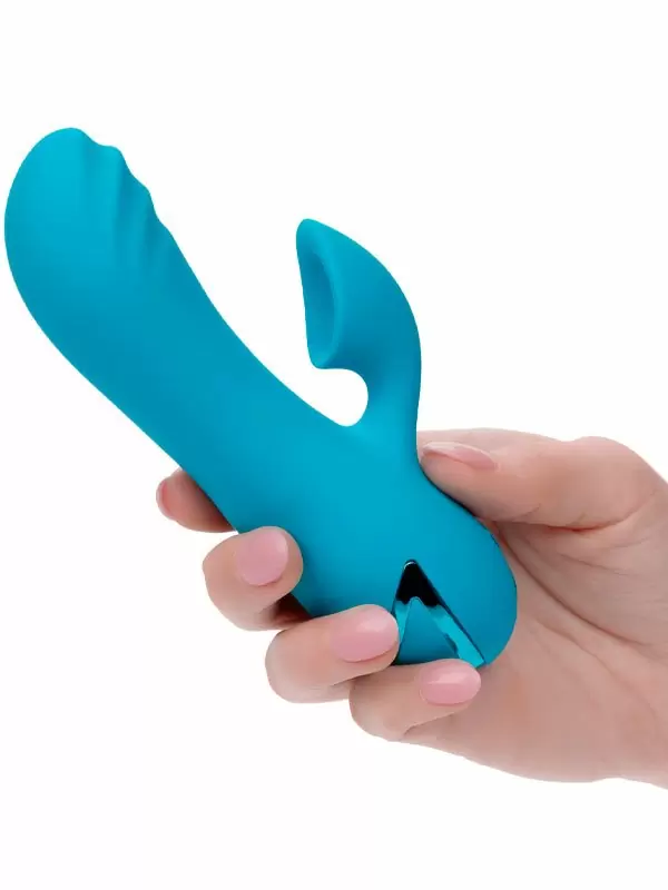 Компактный вибратор-кролик California Exotic Novelties Sunset Beach Seducer, с функцией всасывания, 10 режимов, силикон