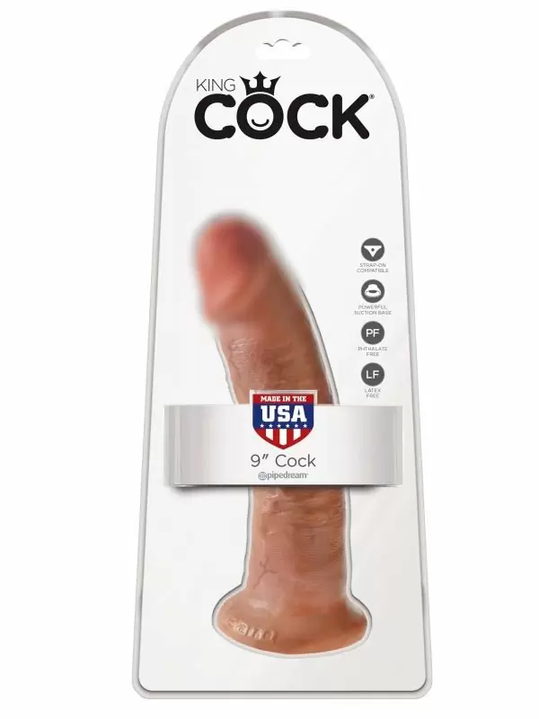 Реалистичный фаллоимитатор Pipedream King Cock 9, 23 см, диаметр 5,5 см, телесный