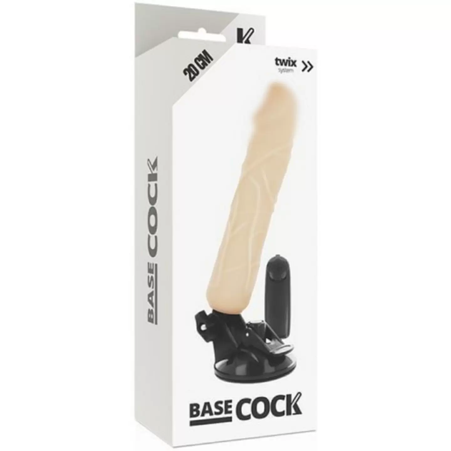 Реалистичный вибратор Dream Love BASECOCK REALISTIC VIBRATOR REMOTE CONTROL FLESH, с пультом Д/У, 20 см, ТПР, светлый телесный