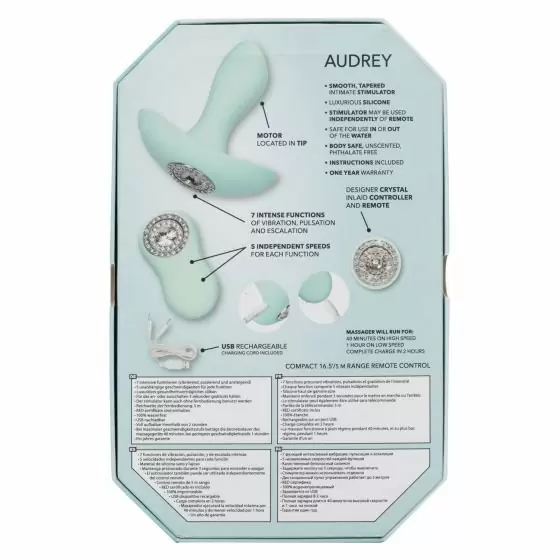 Анальная пробка с пультом управления Pave - Audrey