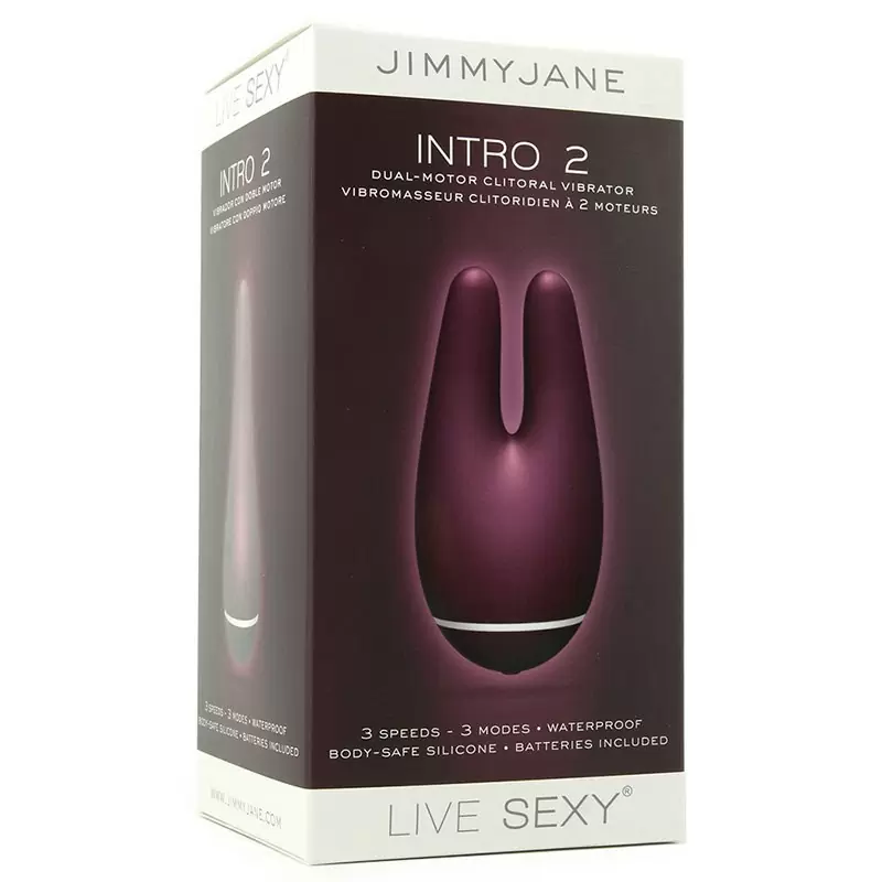 Двойной вибромассажер Intro 2 Dual-Motor – сливовый