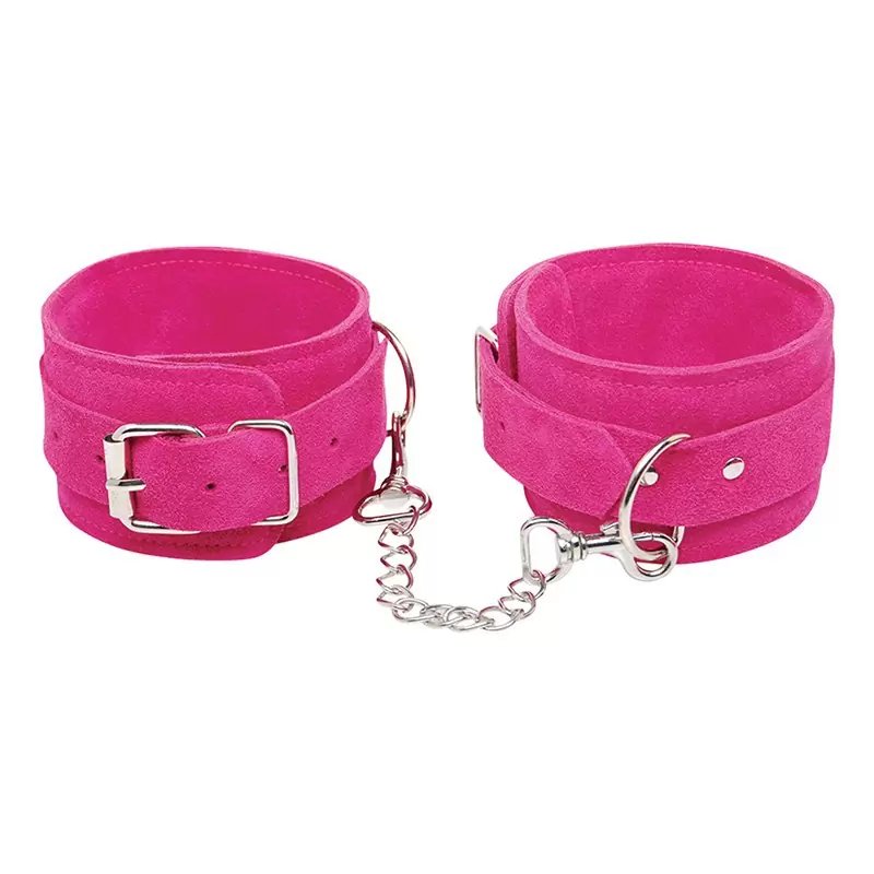 Наручники Pink Wrist Cuffs замшевые – розовые