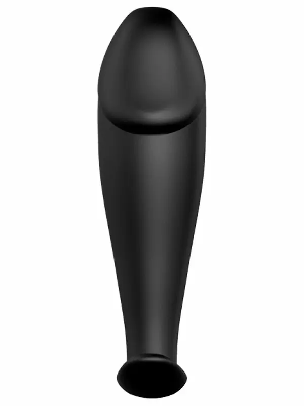 Реалистичная анальная вибропробка Pretty Love, 10 см, 12 режимов, с проводным пультом, черный