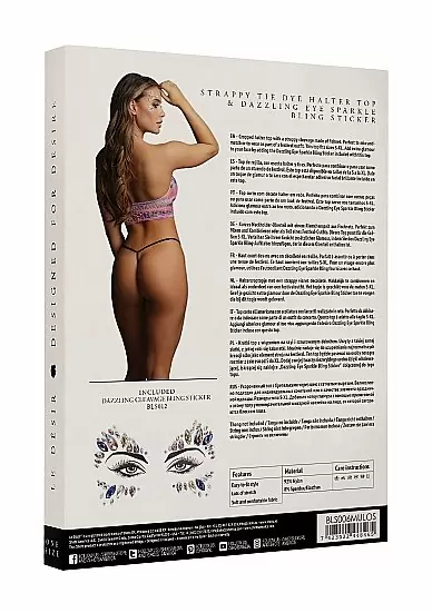 Укороченный топ с бретелькой через шею, S/XL (42-52)