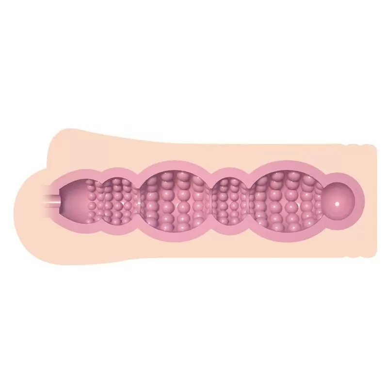 Мастурбатор-вагина May с двойным внутренним слоем – телесный