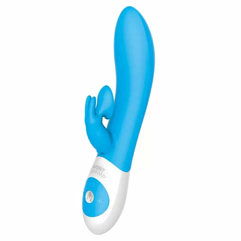 Многофункциональный вибратор The Kissing Rabbit - голубой