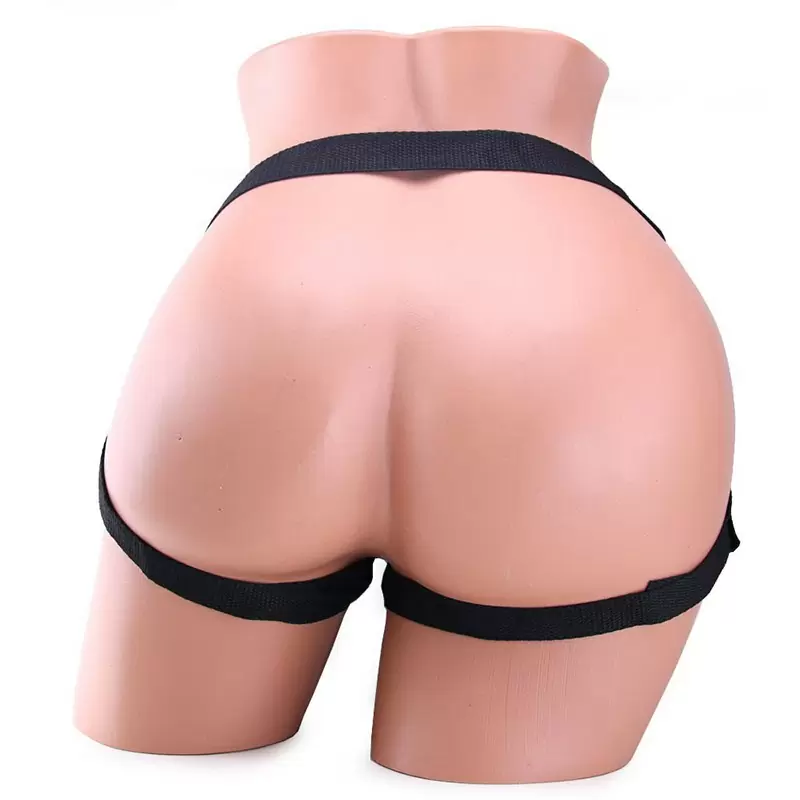 Страпон-трусики с вибрацией Leather Lover's Harness кожаные