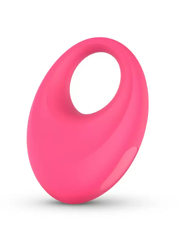 Интерактивное эрекцинное виброкольцо One-DC Leo, 7,5 см, 9 режимов, силикон, розовый