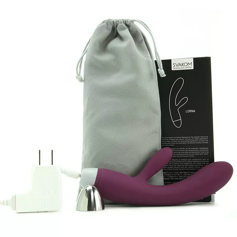 Вибратор Lorna работает от прикосновений, интеллектуальный – фиолетовый