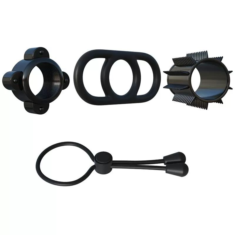 Набор эрекционных колец Party Pack – черный