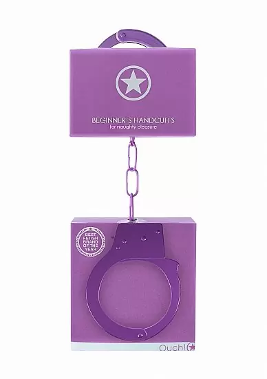 Наручники металлические Beginner's Handcuffs Purple