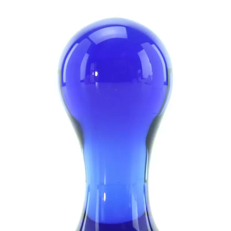 Анальный стимулятор Crystal Pops Small из стекла – синий