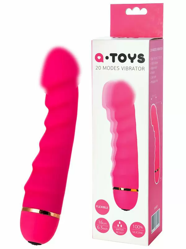 Гибкий многофункциональный вибратор Toyfa A-toys – розовый