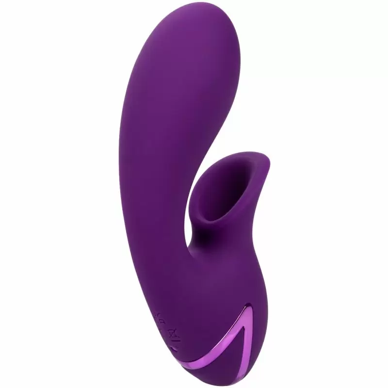 Вакуумный вибратор-кролик California Dreaming Huntington Beach Heartbreaker, 14 см, силикон, фиолетовый