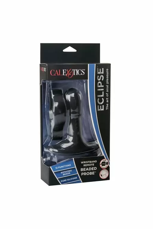 Массажер простаты Eclipse™ Beaded Probe дистанционным управлением с помощью браслета