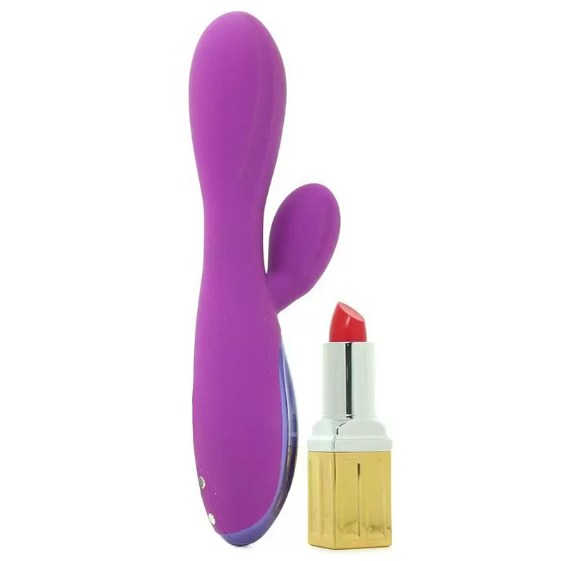 Перезаряжаемый вибромассажер Excite 6X со стимуляцией клитора – фиолетовый