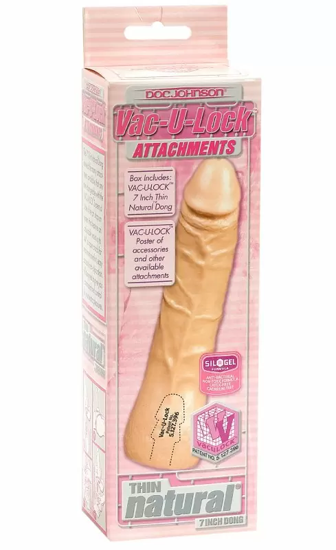 Насадка-фаллопротез Thin Natural 7