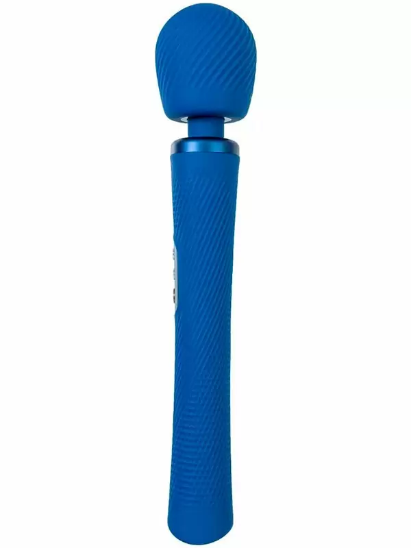 Мощный вибратор Fun Factory VIM VIBRATING WAND, 5 скоростей, силикон, синий