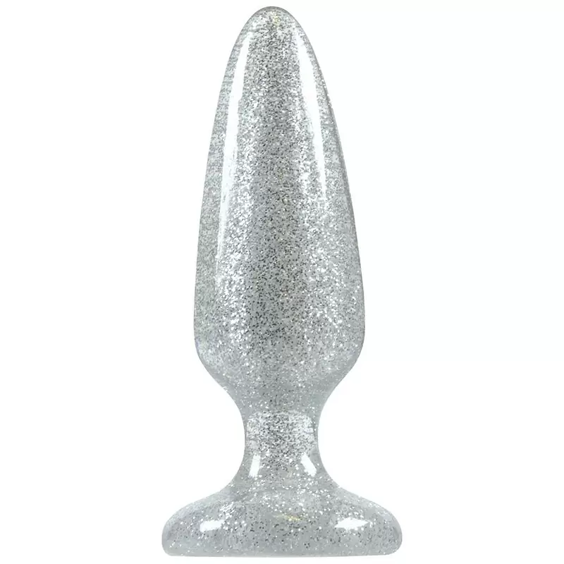 Анальная пробка Starlight Gems - Booty Boppers средняя – прозрачная