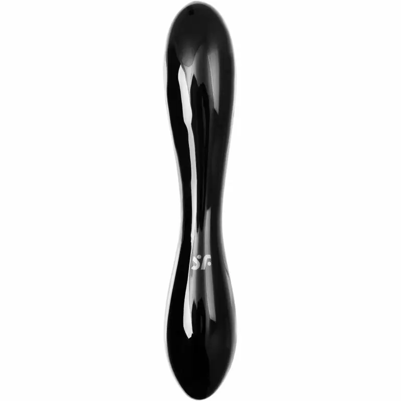 Двухсторонний стеклянный стимулятор Satisfyer Dazzling Crystal 11 (черный)