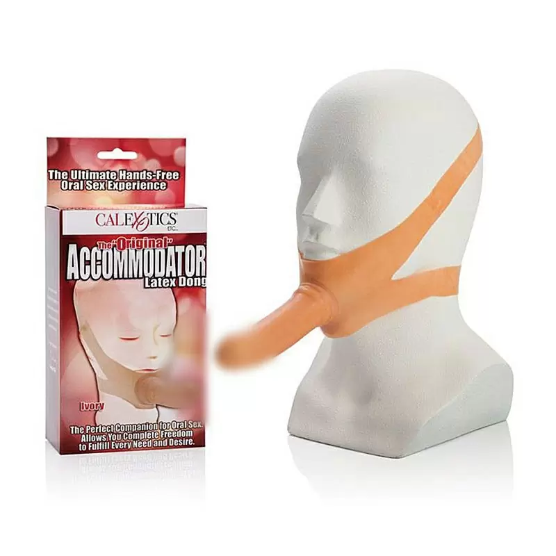Оральный страпон California Exotic Novelties The Original Accommodator, 14 см, латекс, телесный