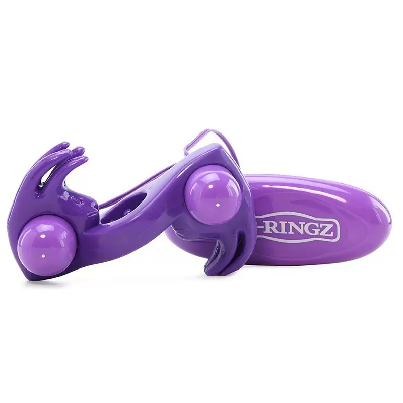 Эрекционное кольцо Wonderful Wabbit с вибрацией – фиолетовый