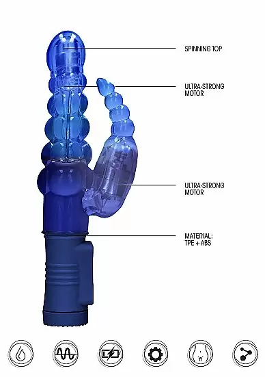 Вибратор кролик Rotating Bubbles