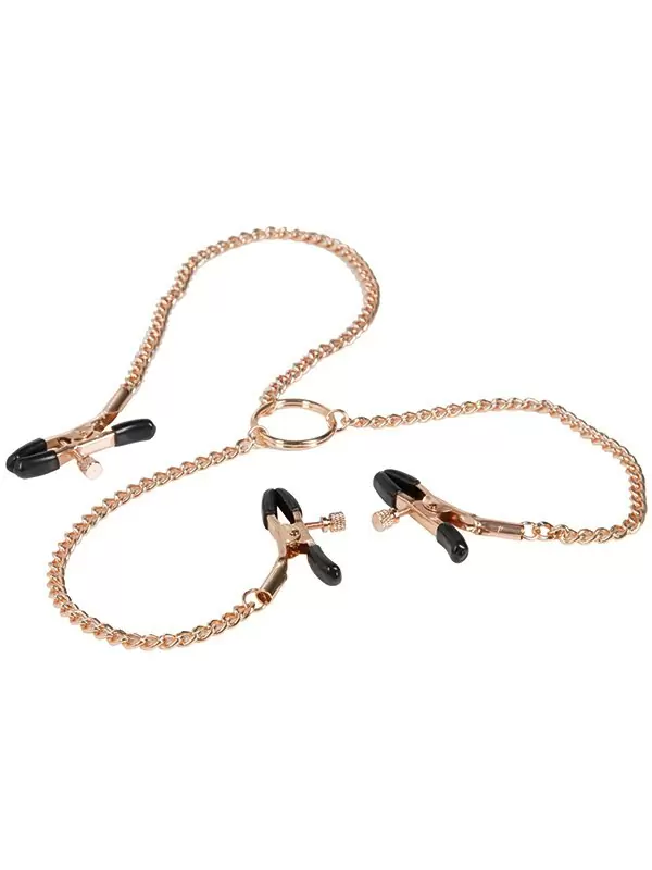Зажимы для сосков и половых губ с цепью Entice Triple Intimate Clamps