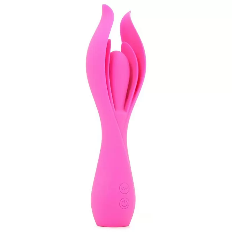 Вибромассажер с двойными лепестками Lust by Jopen L7 перезаряжаемый – розовый