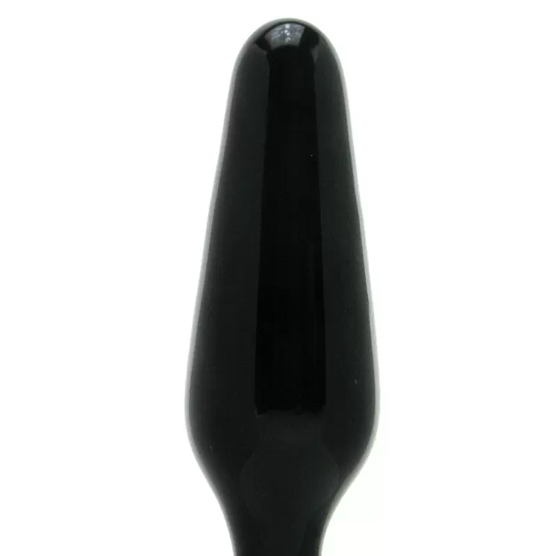 Анальная пробка из стекла Crystal Spires – черная