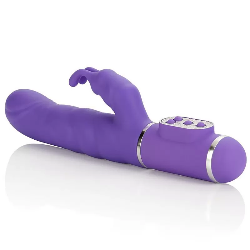 Вибромассажер Tantric Mantra со стимуляцией клитора – фиолетовый