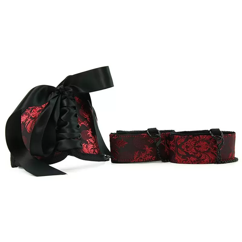 Игровой набор Scandal Posture Collar with Cuffs ошейник с наручниками